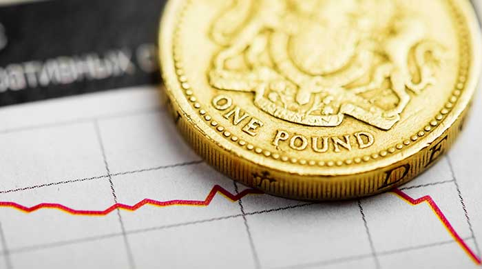 Sterling falls to 2 and half year low