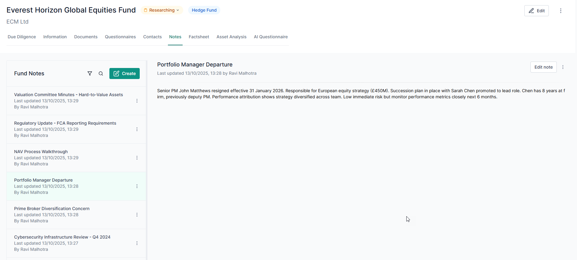 Meeting Notes Management
