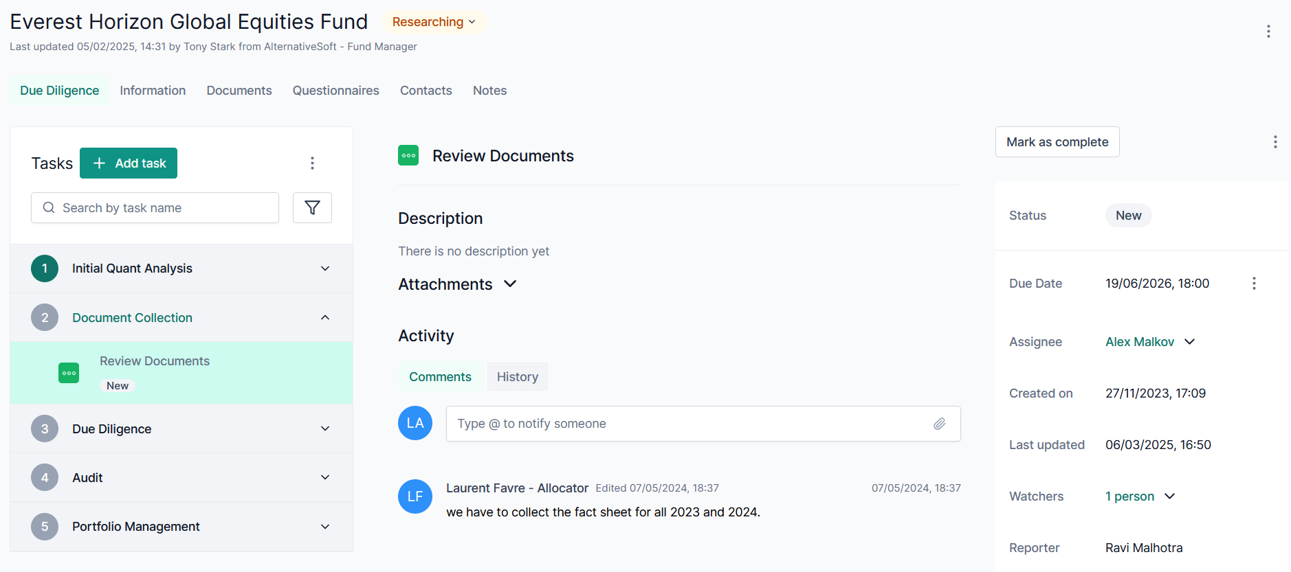 Centralised Platform